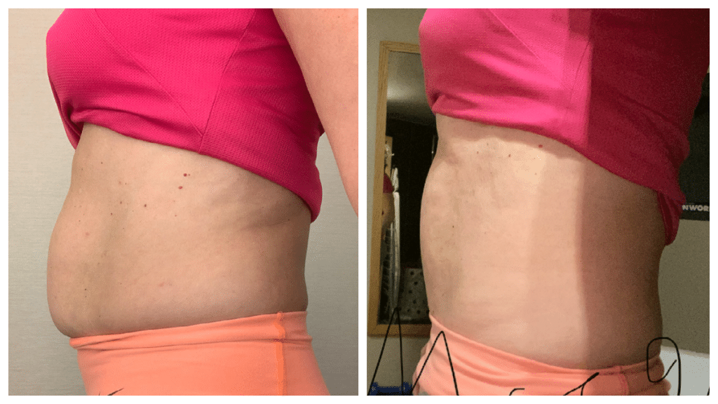Transformation avant et après de Céline