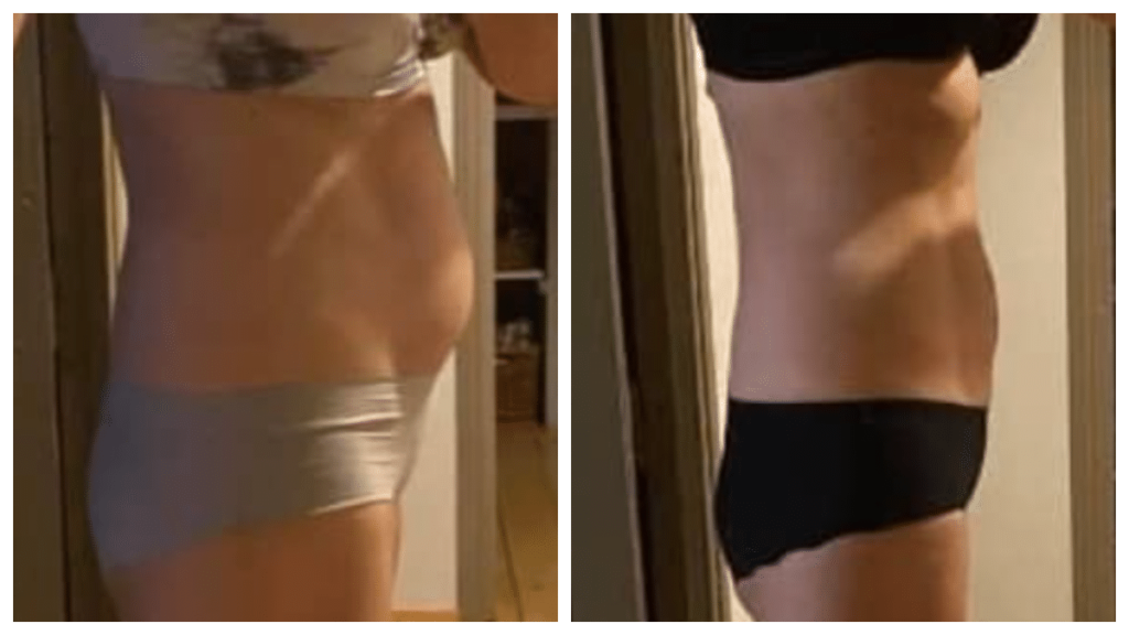Transformation avant et après de Dana