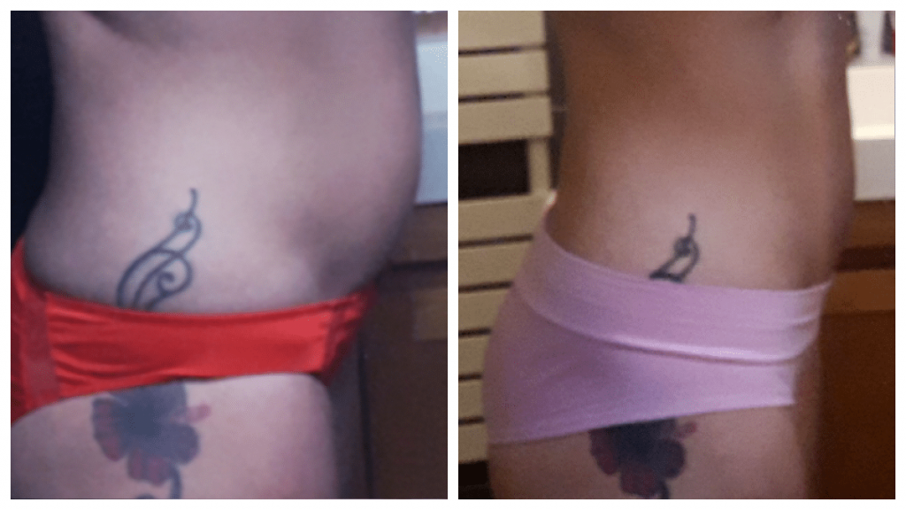 Transformation avant et après de Marina